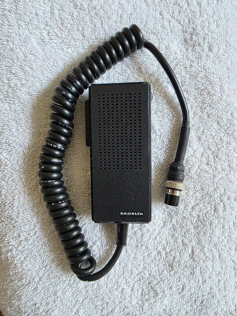 Sadelta MR-1 voor-versterkte Handmike, Telecommunicatie, Ophalen of Verzenden, Gebruikt, Zender en Ontvanger