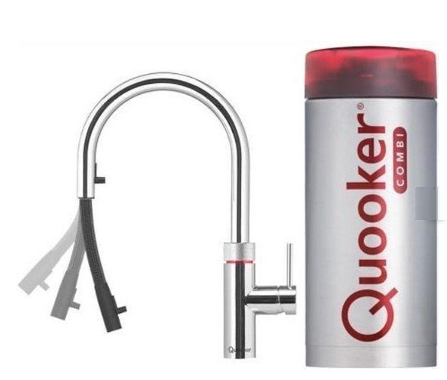 Quooker Flex Chroom, geheel nieuw + Combi E 7L set., Ophalen of Verzenden, Nieuw