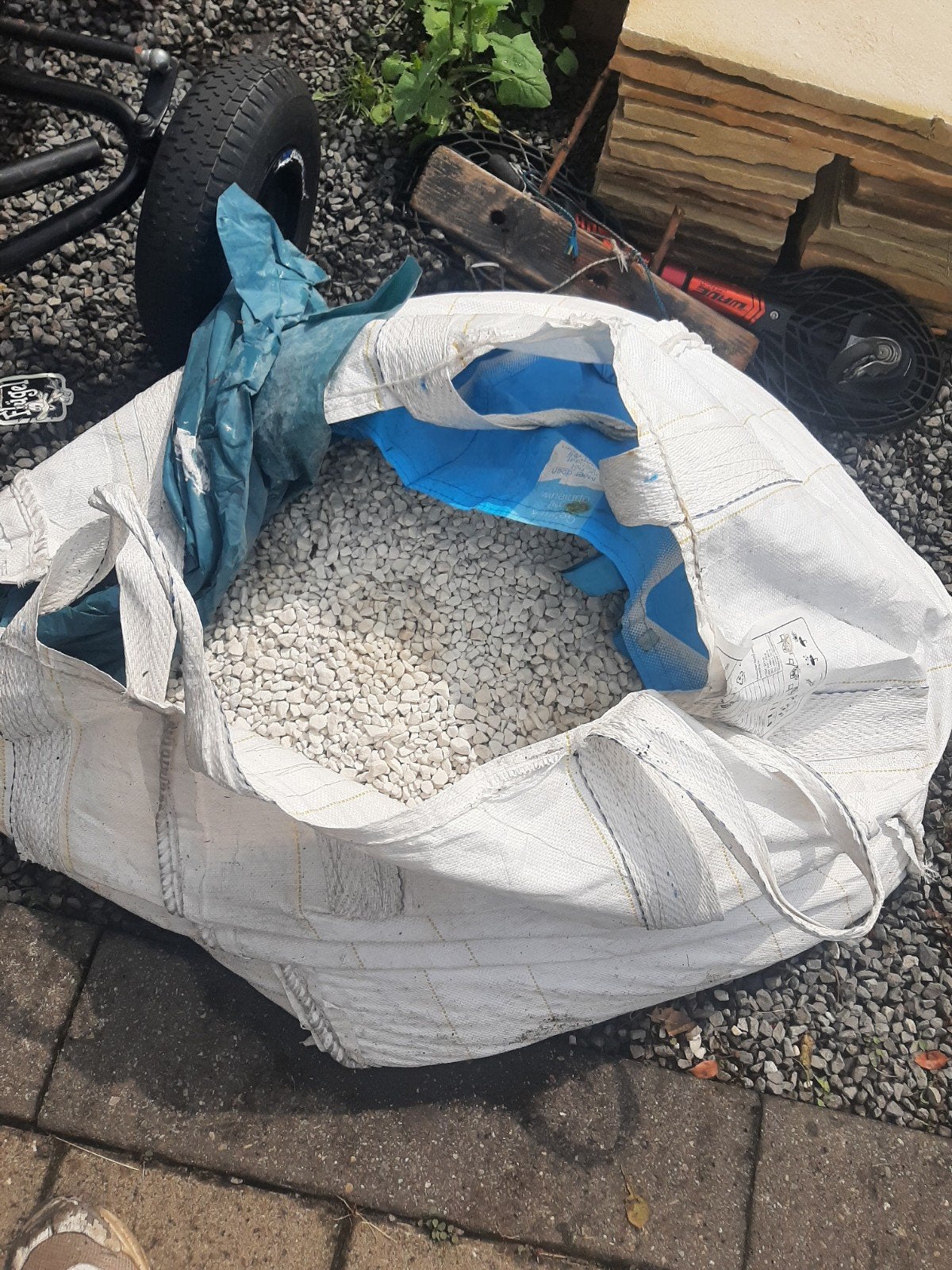 Carrara Wit Split 300kg - Nieuw, Tuin en Terras, Ophalen, Wit, Nieuw, Split