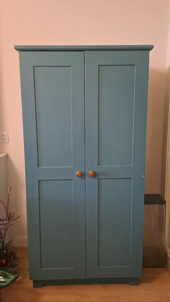 Houten kledingkast, Gebruikt, 100 tot 150 cm, 150 tot 200 cm, 50 tot 75 cm