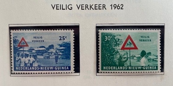 1962 Kinderen en Veilig Verkeer  4x  , Postzegels en Munten, Ophalen of Verzenden, Postfris, Nieuw-Guinea