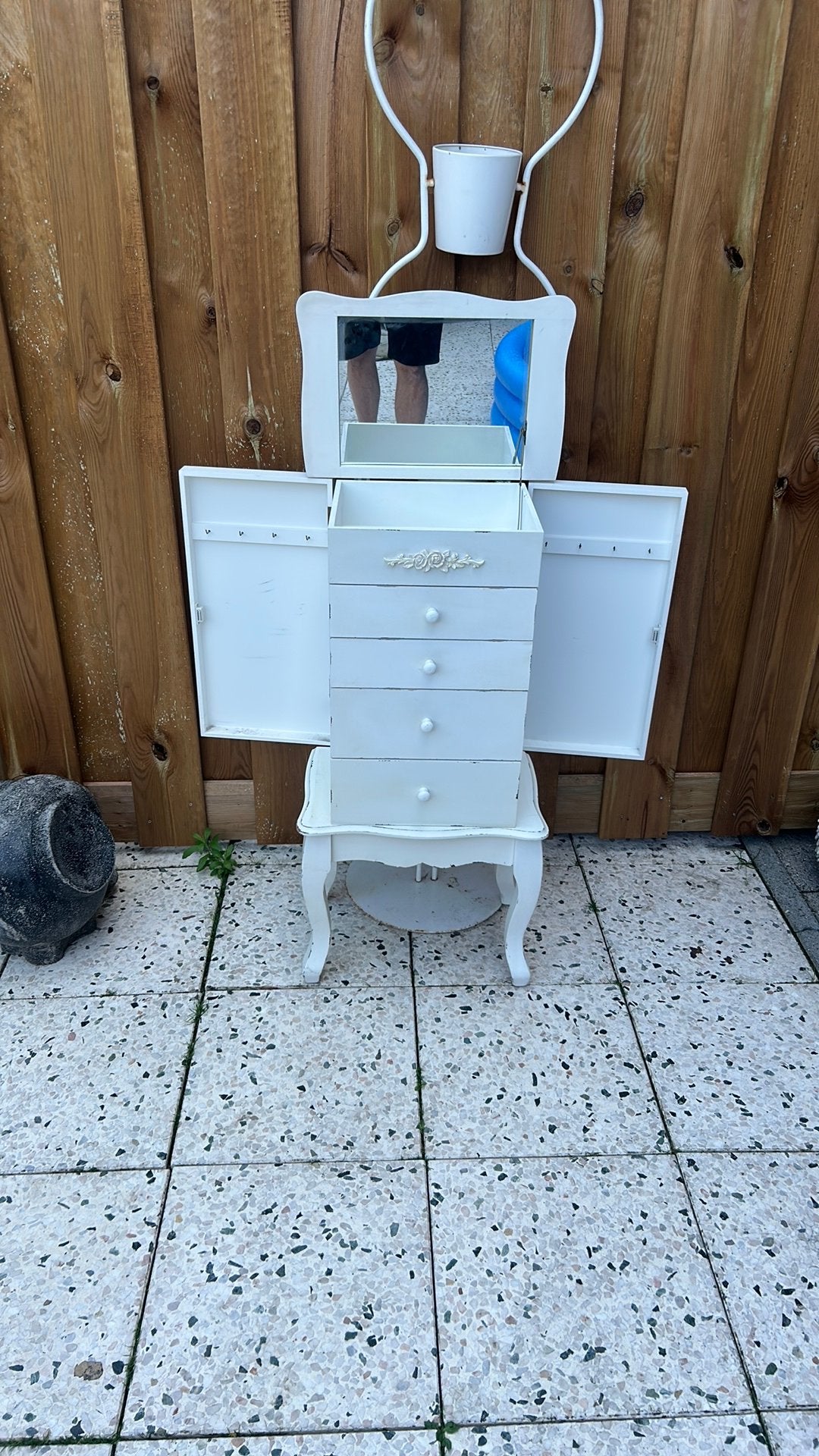 Sieradenkast met lades brocante, Ophalen, 50 tot 100 cm, Zo goed als nieuw, 3 of 4 laden