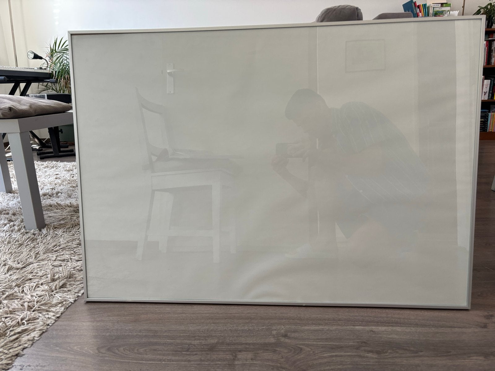 IKEA Strömby Fotolijst - Zilverkleurig, 100x70 cm, Ophalen, Gebruikt, 200 cm, Fotolijst