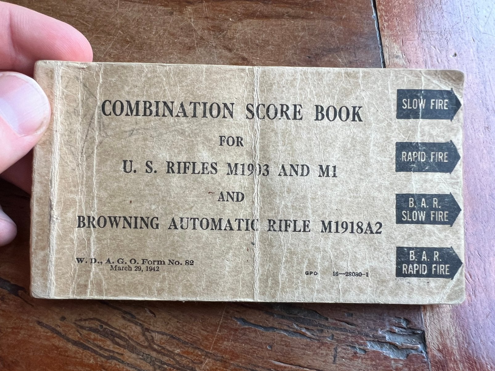 WO2 Amerikaans rifle score book gebruikt m1 rifle carbine, Verzamelen, Amerika, Verzenden, Boek of Tijdschrift
