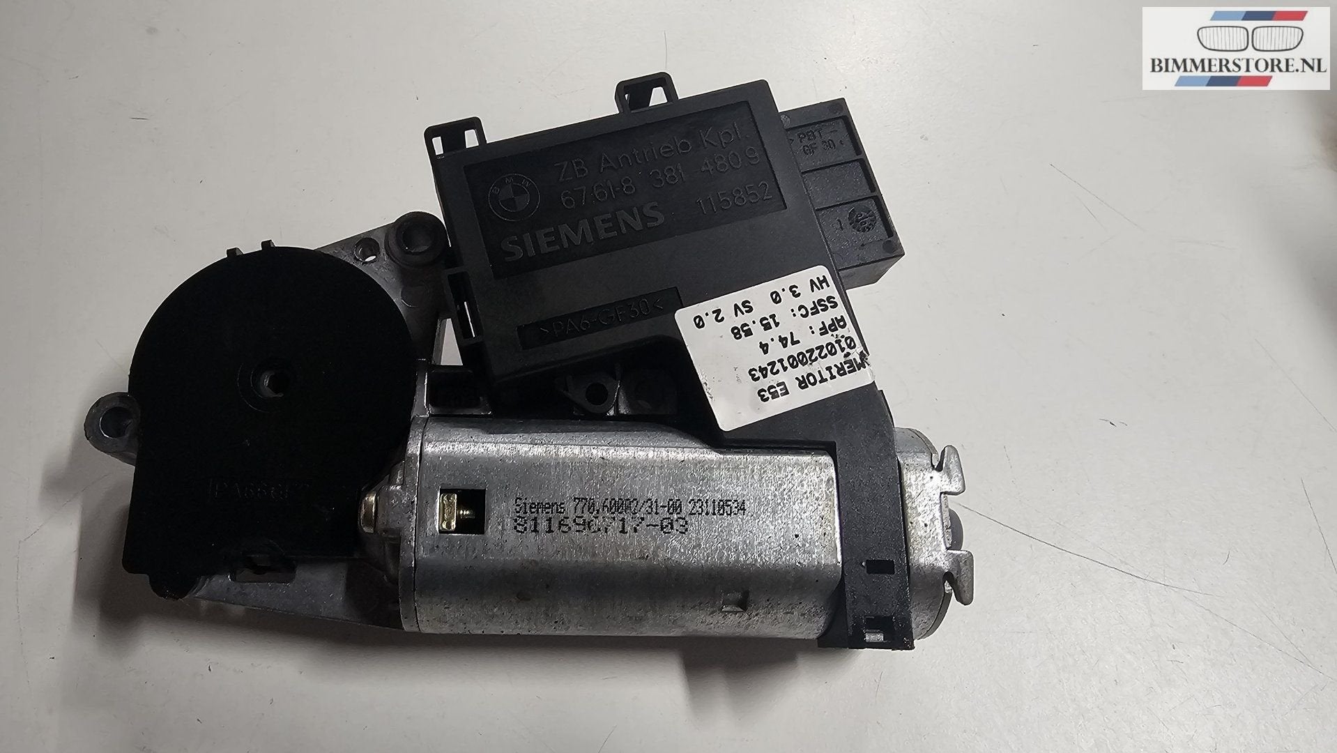 Schuifdak motor BMW 5 / X5 E39 E53 67618377939 8377939 67618, Gebruikt, -, Ophalen of Verzenden, -