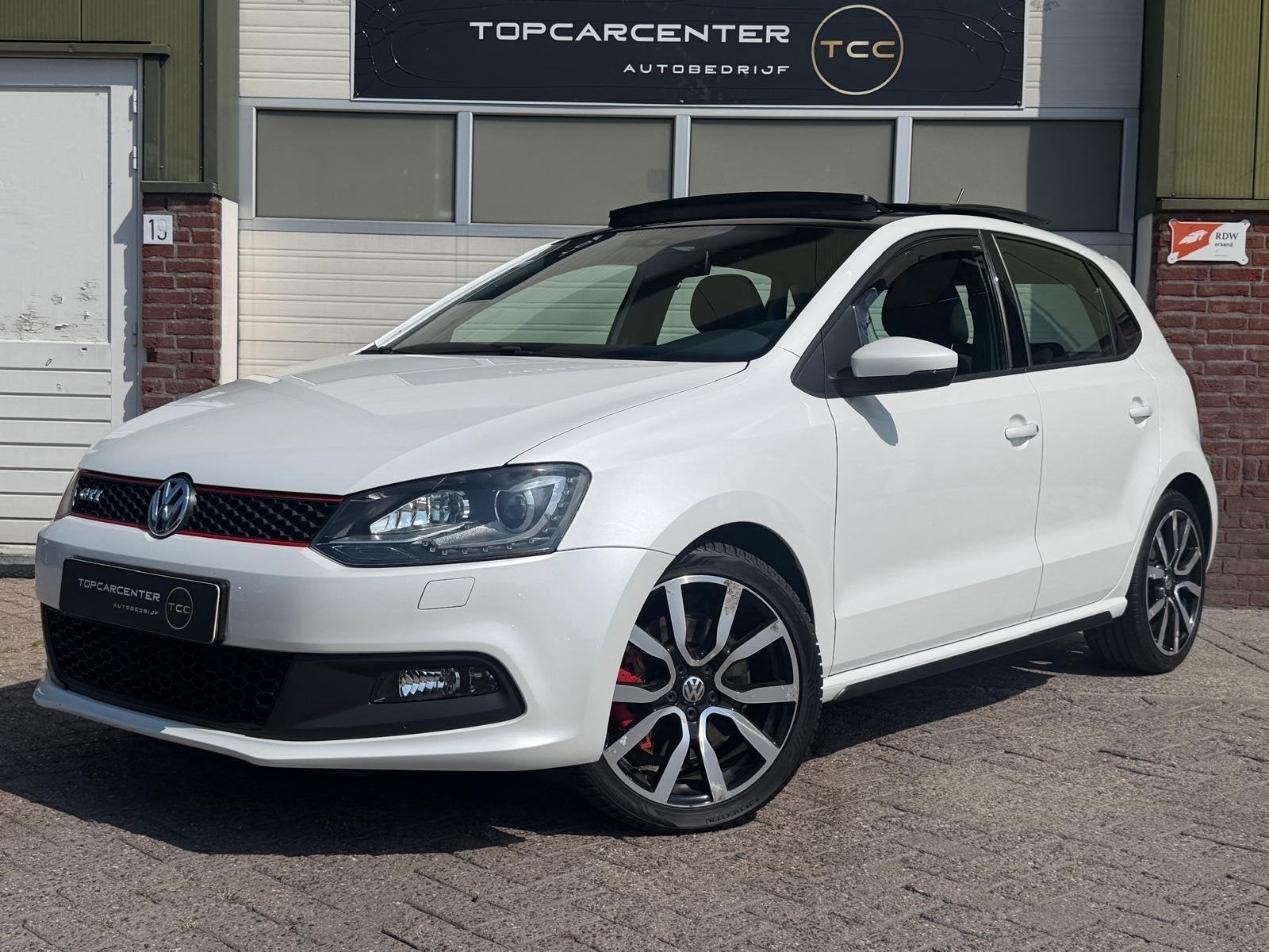 Volkswagen Polo 1.4 TSI GTI/PANO/AUT/CRUISE/PARKS/APK/NAP, Euro 5, 4 cilinders, 179 pk, Wit