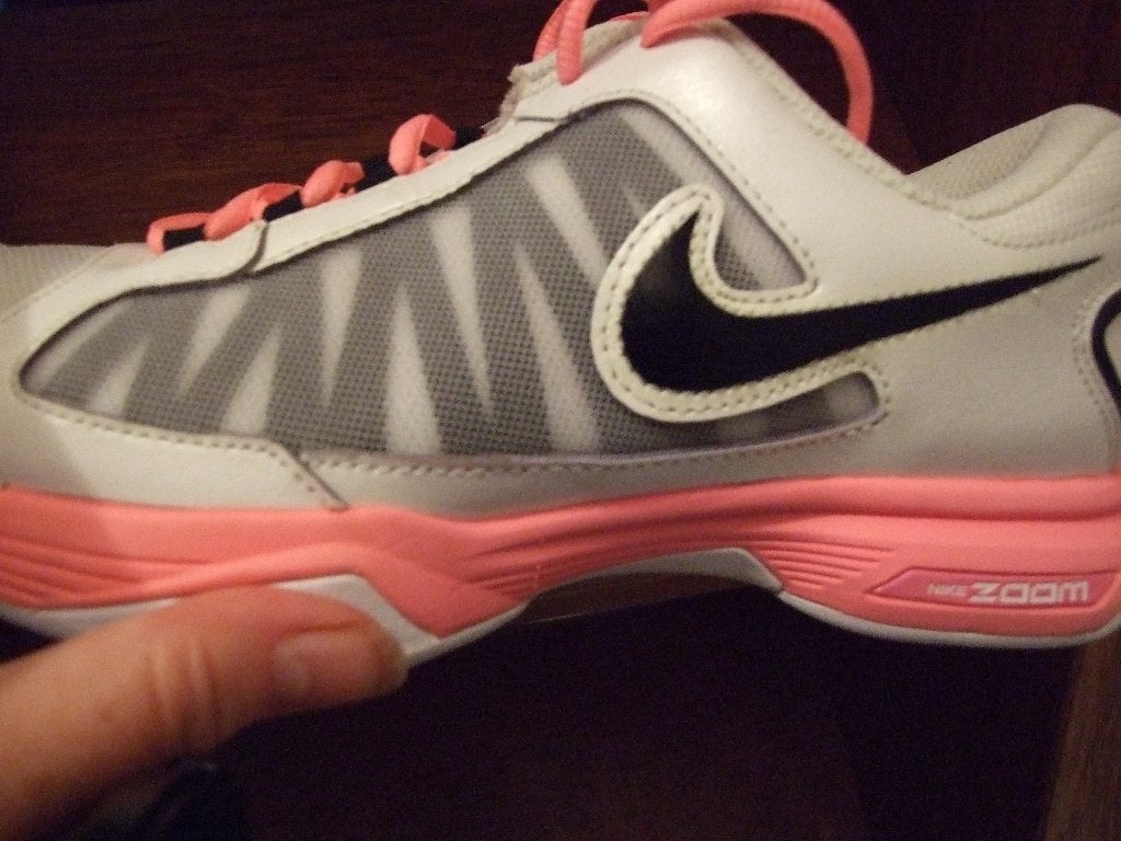 Zgan Nike Zoom wit/roze sneakers sportschoenen maat 40, Wit, Nike, Ophalen of Verzenden, Sneakers of Gympen