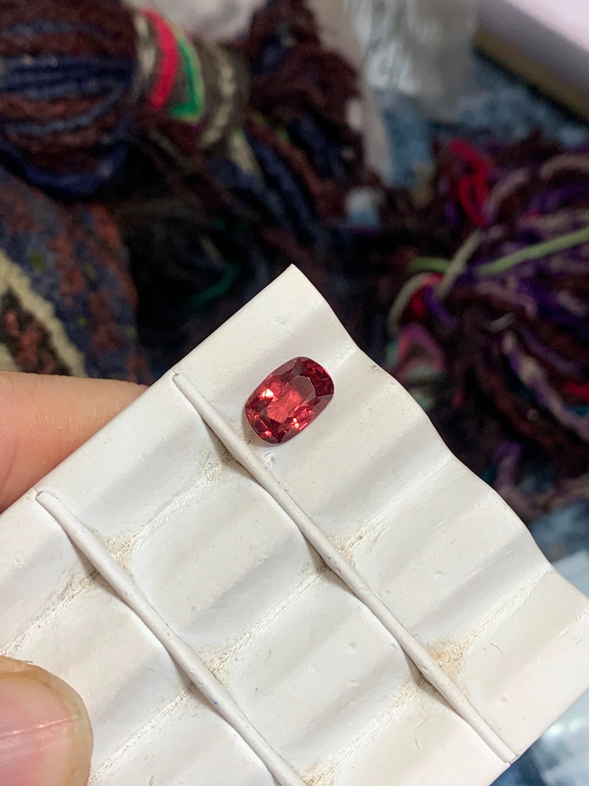 Natuurlijke Oranje Spinel Edelsteen - Kussen Geslepen, Ophalen of Verzenden, Nieuw