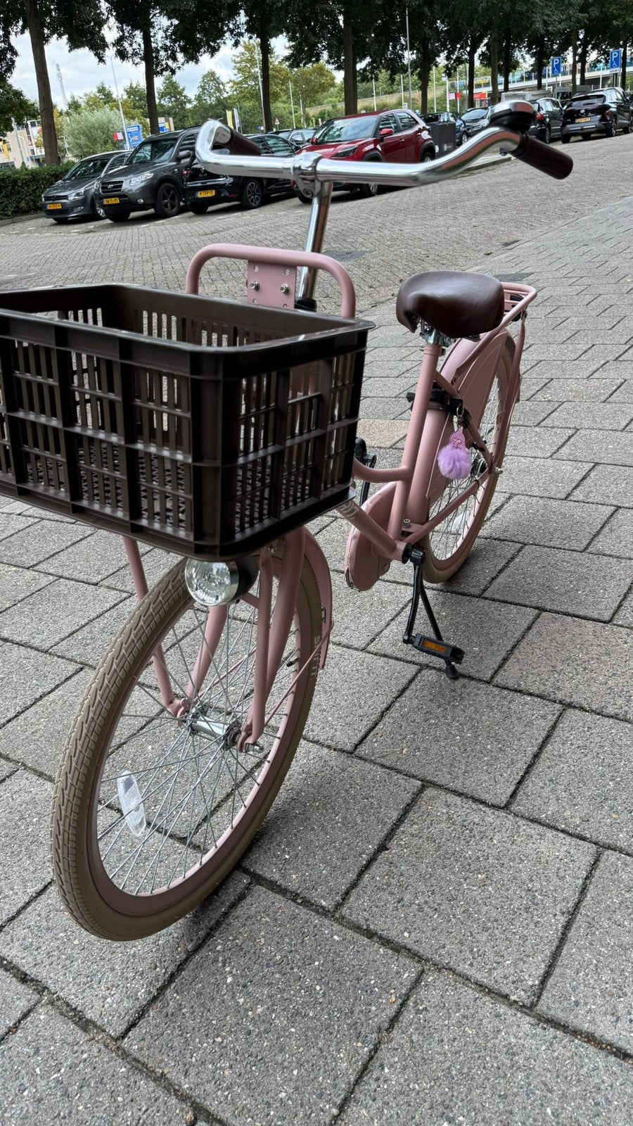 Nieuwe meisjesfiets 24 inch zalmroze, Ophalen, Zo goed als nieuw, Terugtraprem, 24 inch