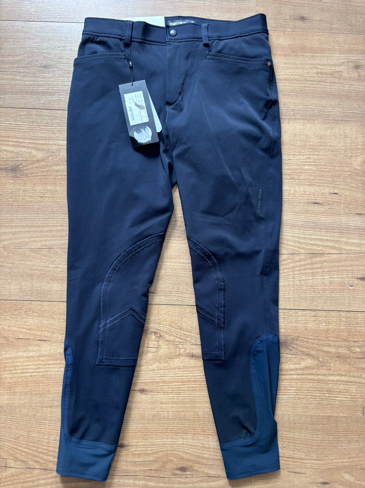Nieuwe paardrijbroek- rijbroek eurostar donkerblauw 38-40, Dieren en Toebehoren, Paardrijkleding, Dressuur, Nieuw, Dames, Onderkleding