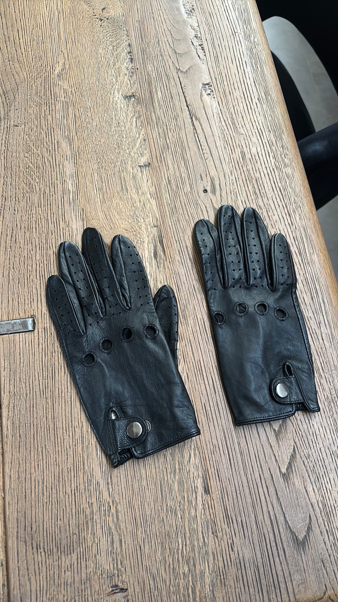Leren dameshandschoenen – zwart – maat S/M, ., Ophalen of Verzenden, Zo goed als nieuw, .