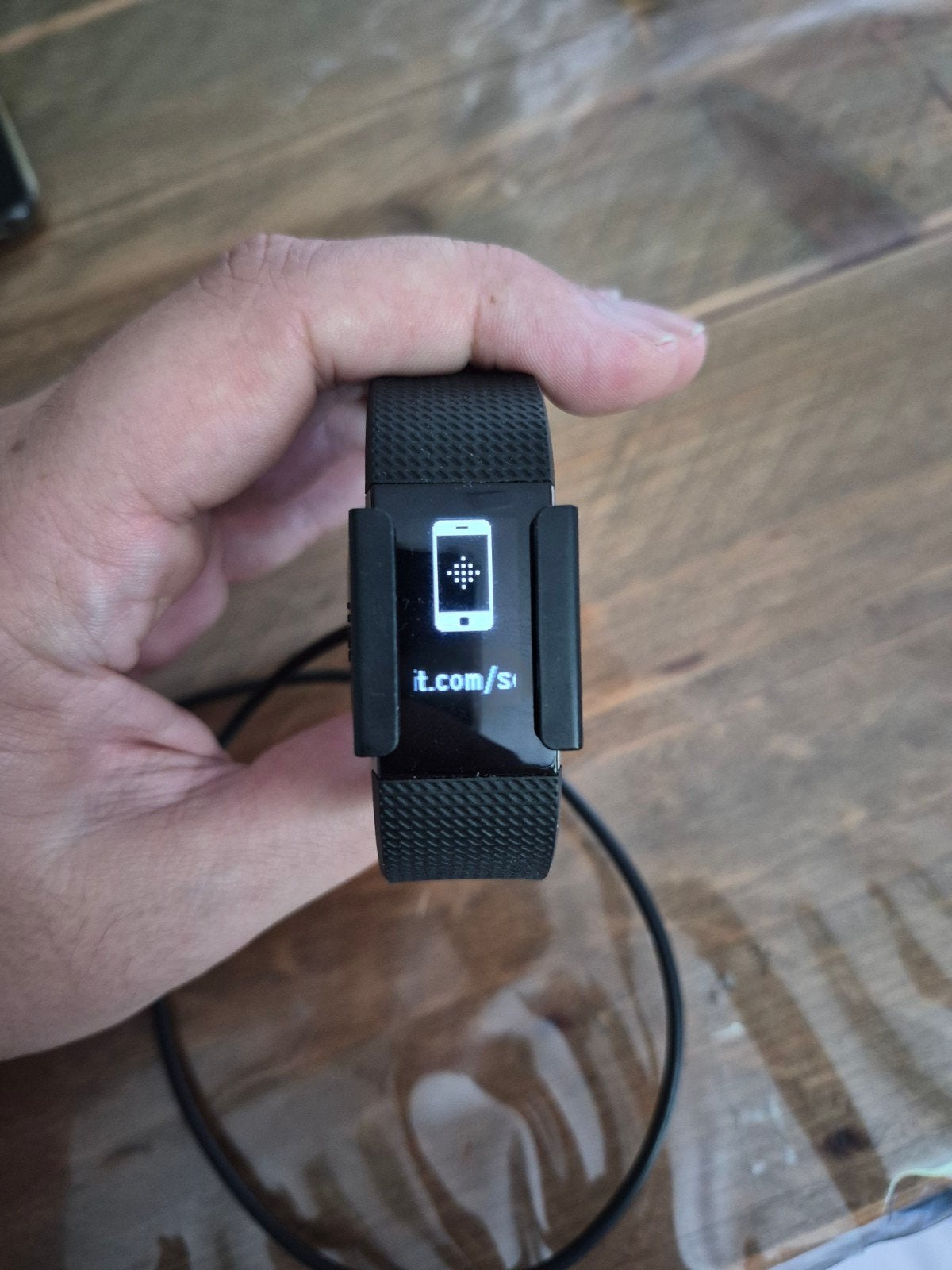 Fitbit Charge 2 activity tracker met oplader, Ophalen of Verzenden, Gebruikt, Zwart, Fitbit