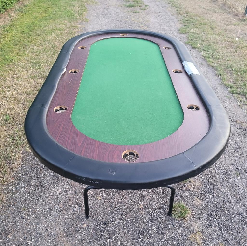 Pokertafel zonder dealer vak! Gebruikt, maar kan nog mee!, Vijf spelers of meer, Ophalen of Verzenden, Gebruikt