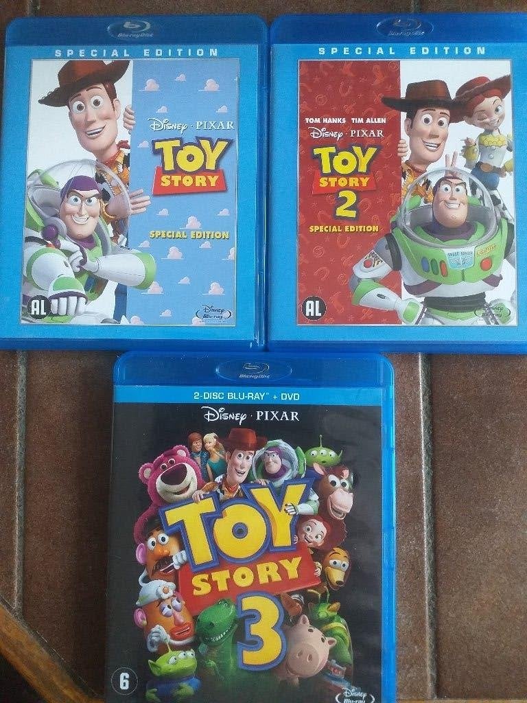 Toy Story 1, 2 en 3 Bluray, Cd's en Dvd's, Blu-ray, Ophalen of Verzenden, Zo goed als nieuw, Tekenfilms en Animatie