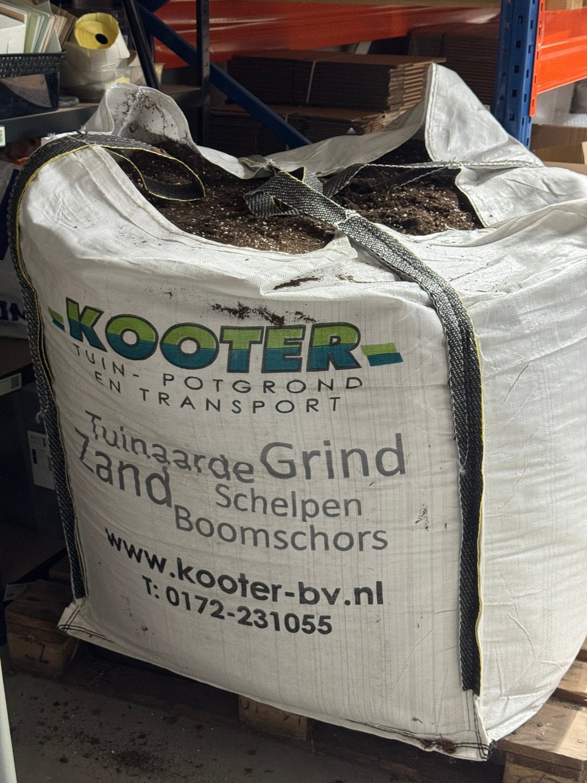 Veenvrije potgrond in BigBag (~900 liter), Ophalen, Zo goed als nieuw, Wit, Overige typen