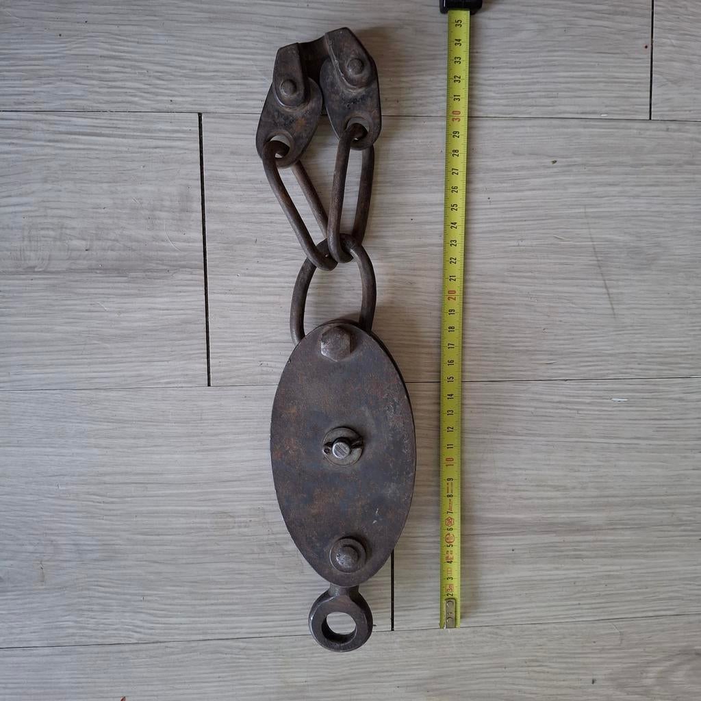 Antieke Agrarische Takel - Vintage Verzamelobject, Ophalen of Verzenden
