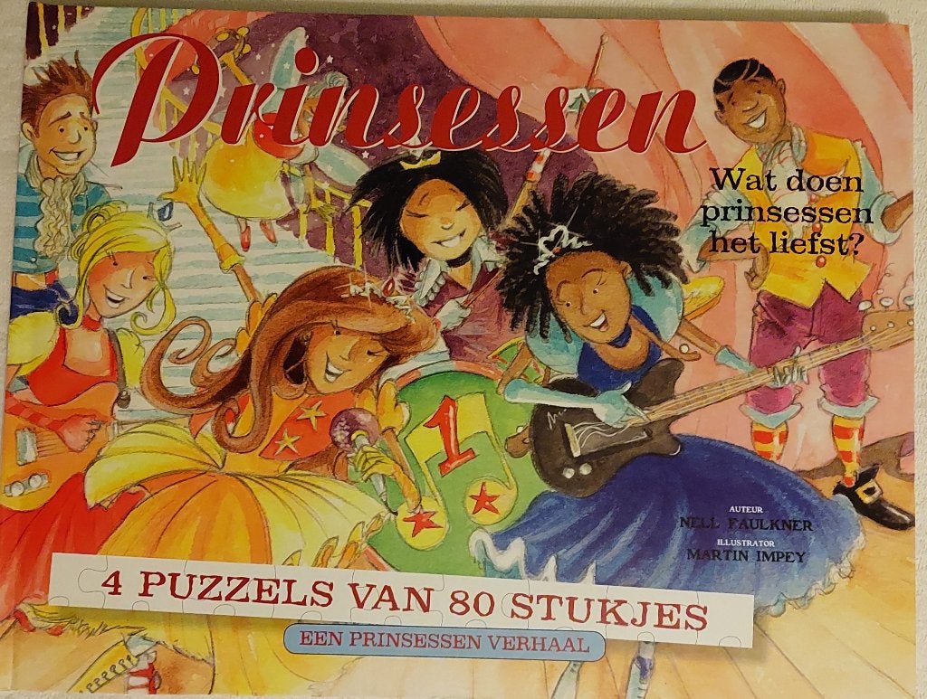 Prinsessen Puzzel en voorleesboek, Ophalen of Verzenden, Zo goed als nieuw, Fictie algemeen