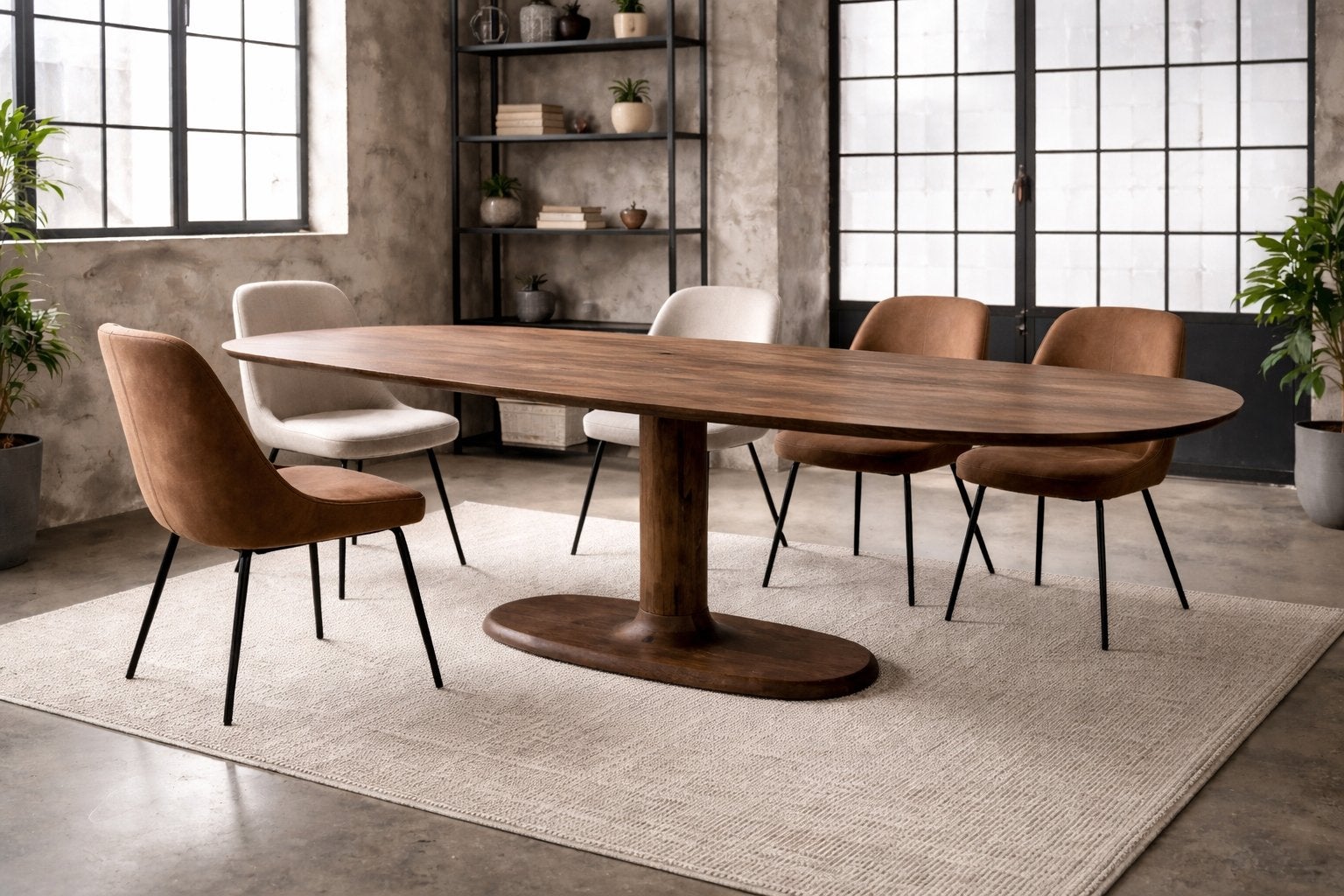 Showmodel eettafel ovaal 110x300 cm - Zo goed als nieuw, Huis en Inrichting, Ophalen, 100 tot 150 cm, 200 cm of meer, Zo goed als nieuw