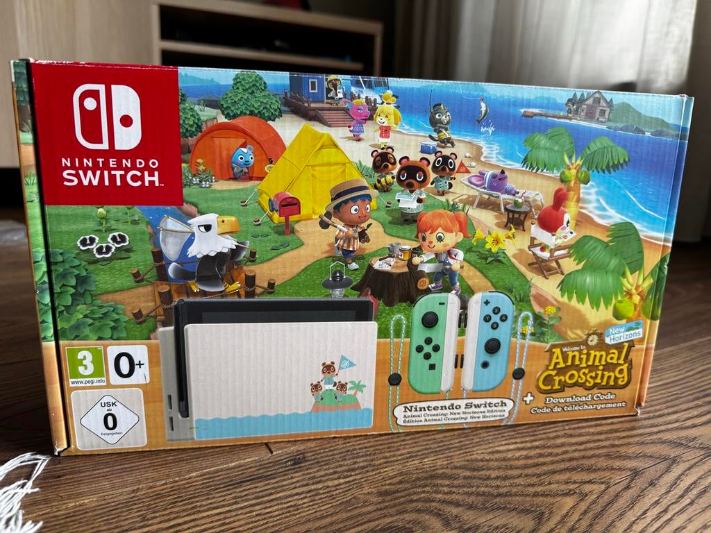 Nintendo Switch Animal Crossing Edition, Spelcomputers en Games, Spelcomputers | Nintendo Switch, Ophalen of Verzenden, Zo goed als nieuw