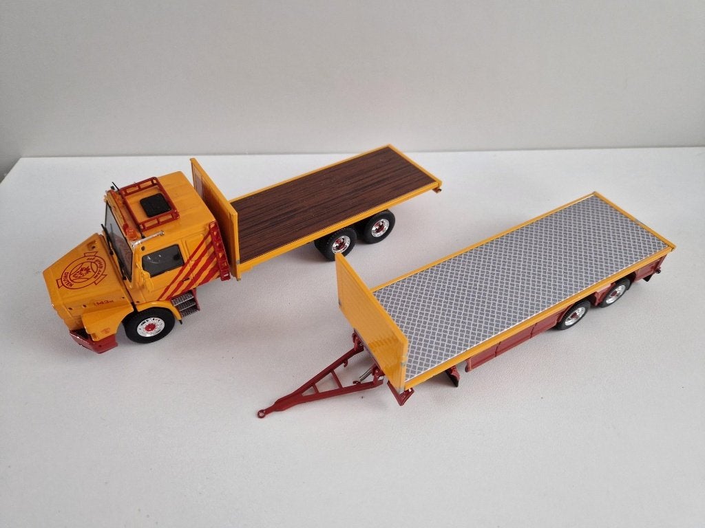 Tekno Scania 143T van VSB hobby setje, Ophalen of Verzenden, Gebruikt, Bus of Vrachtwagen, Tekno