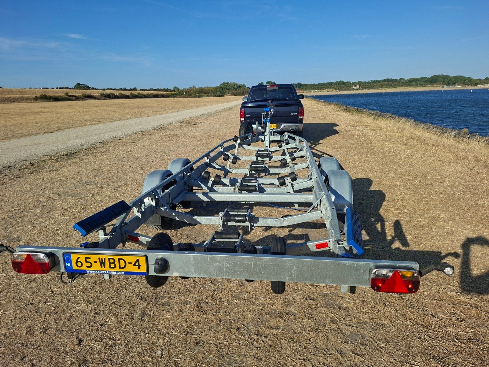 boot trailer 3500 kg, 8.4 meter, merk Kalf,  bouwjaar 2021, Watersport en Boten, Ophalen, 1500 tot 3000 kg, 6 tot 9 meter, Zo goed als nieuw