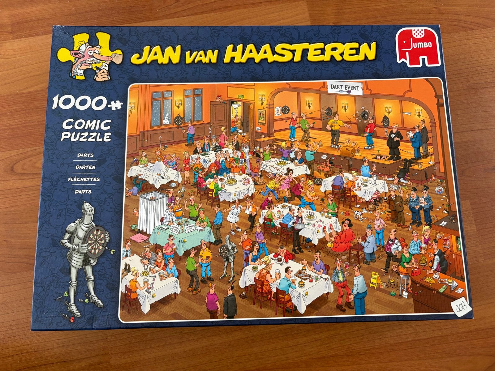 Jan van Haasteren Puzzel 1000+ stukjes - Darten, Ophalen of Verzenden, 500 t/m 1500 stukjes, Zo goed als nieuw