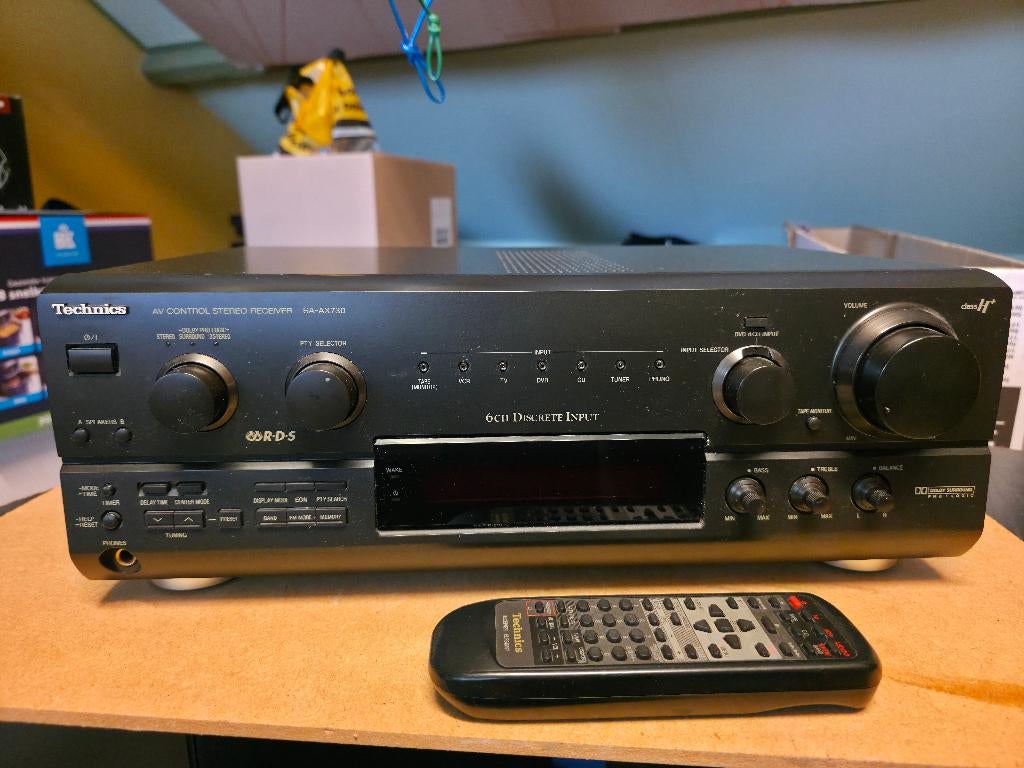 Technics SA-AX730 Stereo Receiver + Speakers, Audio, Tv en Foto, Ophalen, 120 watt of meer, Overige merken