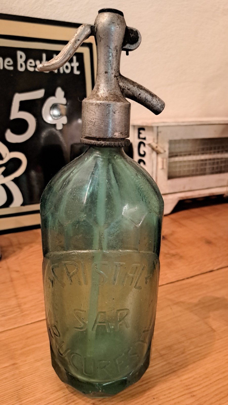 Vintage spuitfles, Ophalen of Verzenden, Gebruikt, Frankrijk, Overige typen