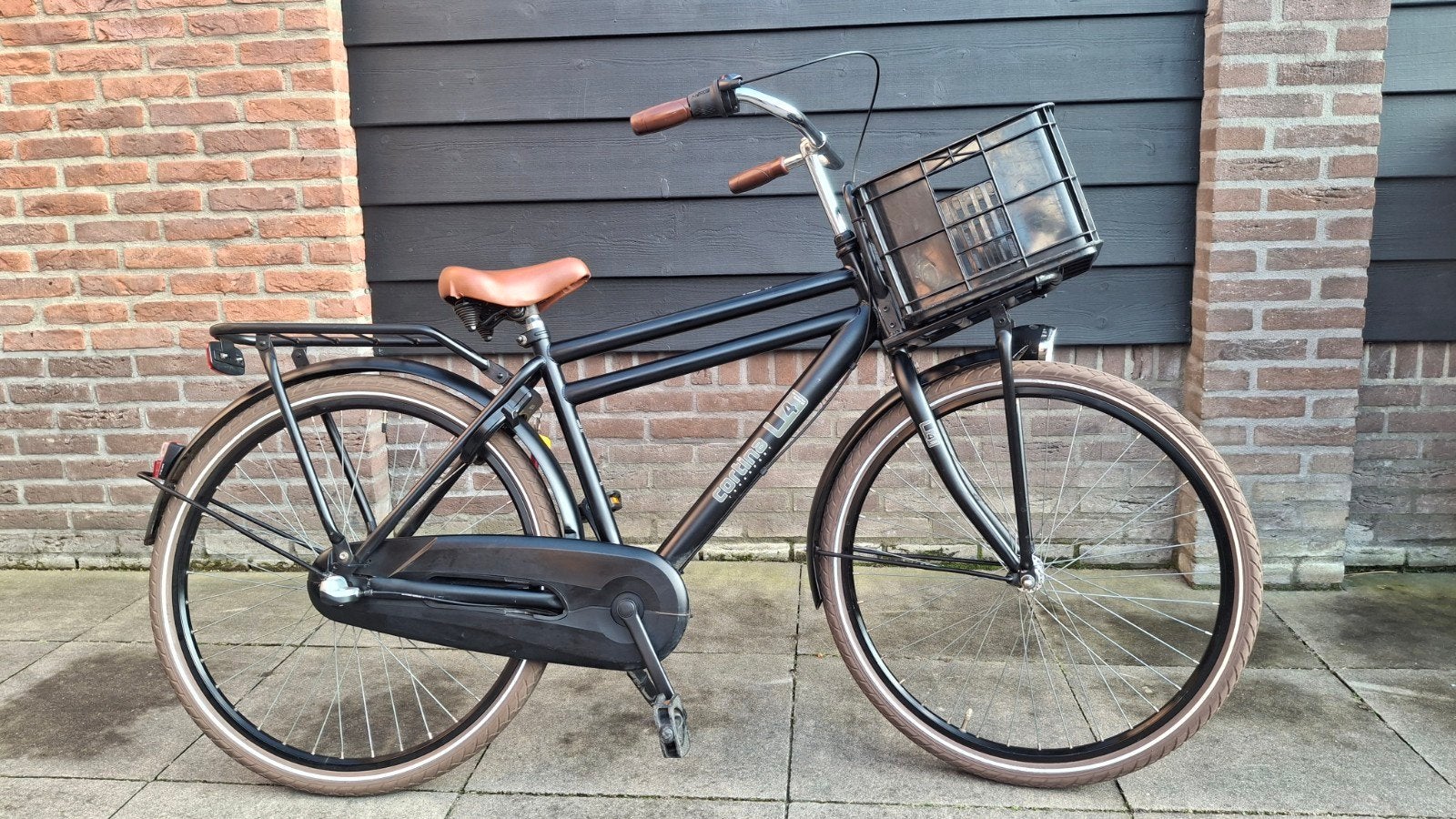 Cortina U4 Transportfiets 26 inch, Terugtraprem, Gebruikt, Cortina U4 transportfiets, Versnellingen