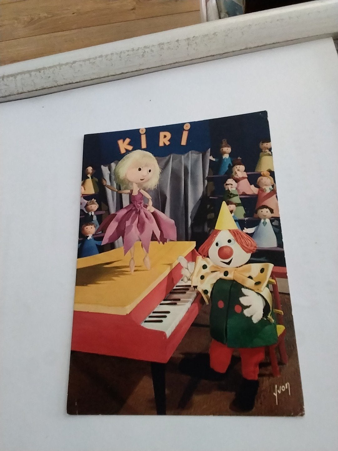 Vintage Kiri Ansichtkaart - Clown en Ballerina (1967), Ophalen of Verzenden