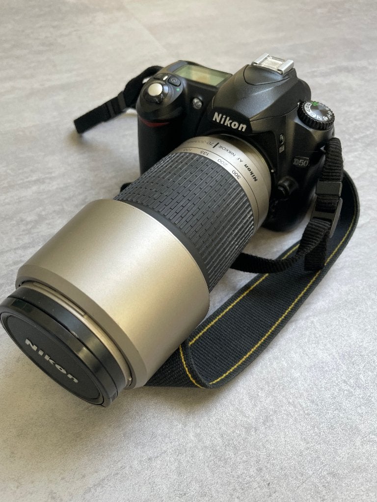 Nikon  D50 spiegelreflex te koop, Ophalen, Gebruikt, Spiegelreflex, Bodydop