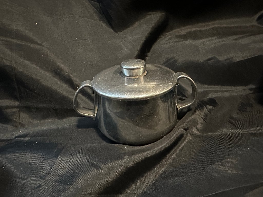 Design Alfra Alessi suikerpot met deksel, Gebruikt, Overige typen, Ophalen of Verzenden, Overige stijlen