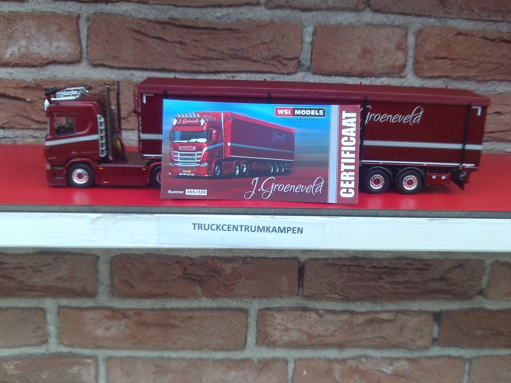 WSI  Scania  R  Normal  van  J.  Groeneveld  Transport., Ophalen of Verzenden, Nieuw, Bus of Vrachtwagen, Wsi