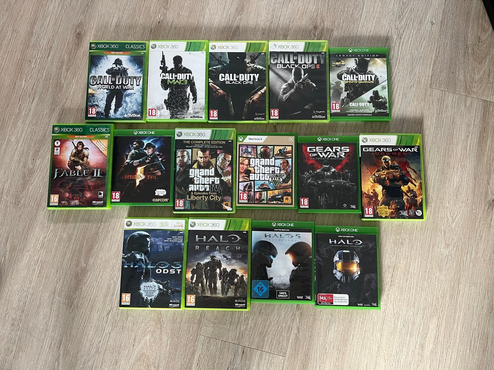 Grote Xbox Game Collectie: Halo, CoD, GTA, Gears, Fable, Online, Gebruikt, Vanaf 18 jaar, Shooter