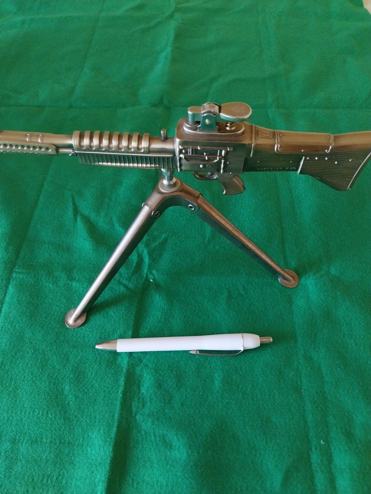 Handgemaakte metalen tafelaansteker 50er jaren., Ophalen, Landmacht, Nederland