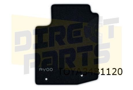 Toyota Aygo mattenset (4x) 'velours' (Staalgrijs) Origineel!, -, Verzenden, -, Nieuw