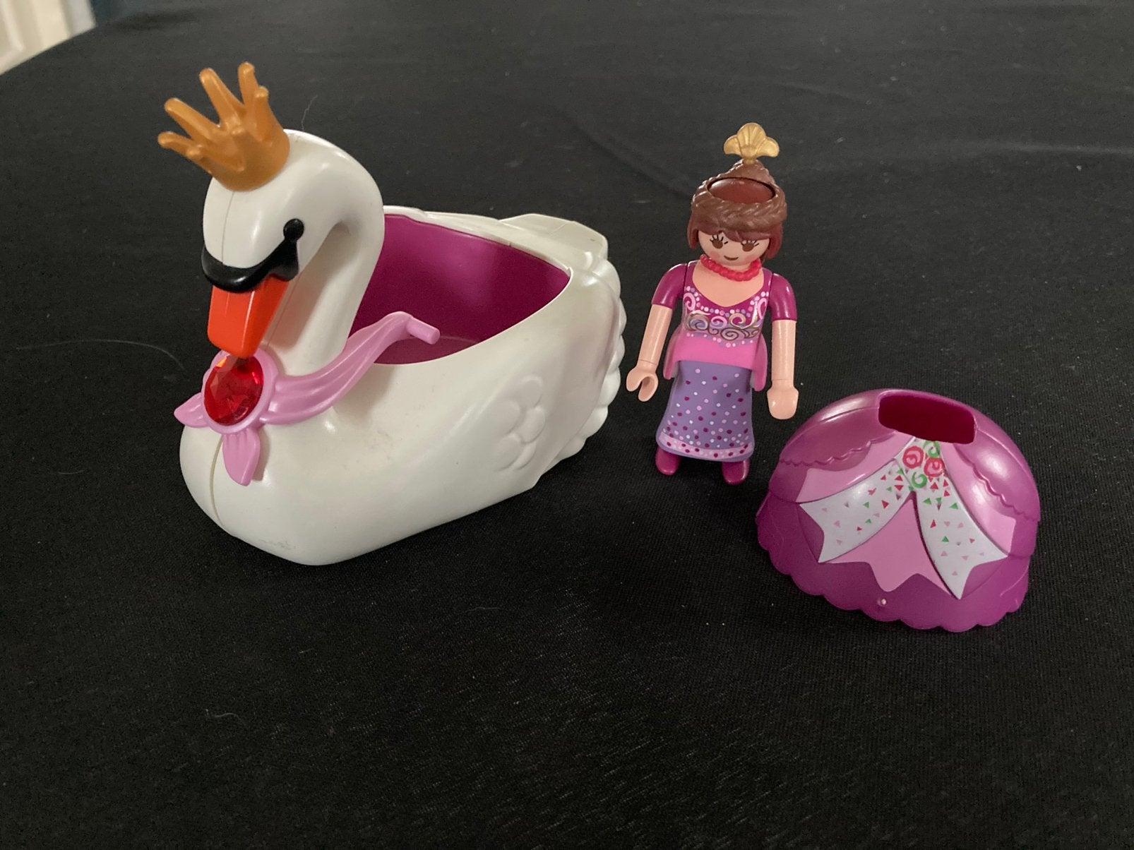 Playmobil prinses met zwanenboot., Ophalen of Verzenden, Zo goed als nieuw
