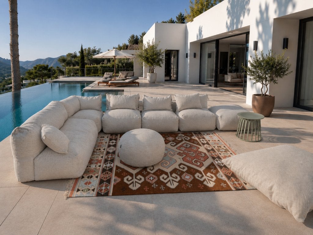 Maya Living ZOEY Loungeset 24/7 Outdoor – €5.665 NU €2.495, Ophalen, Bank, Nieuw, Loungeset