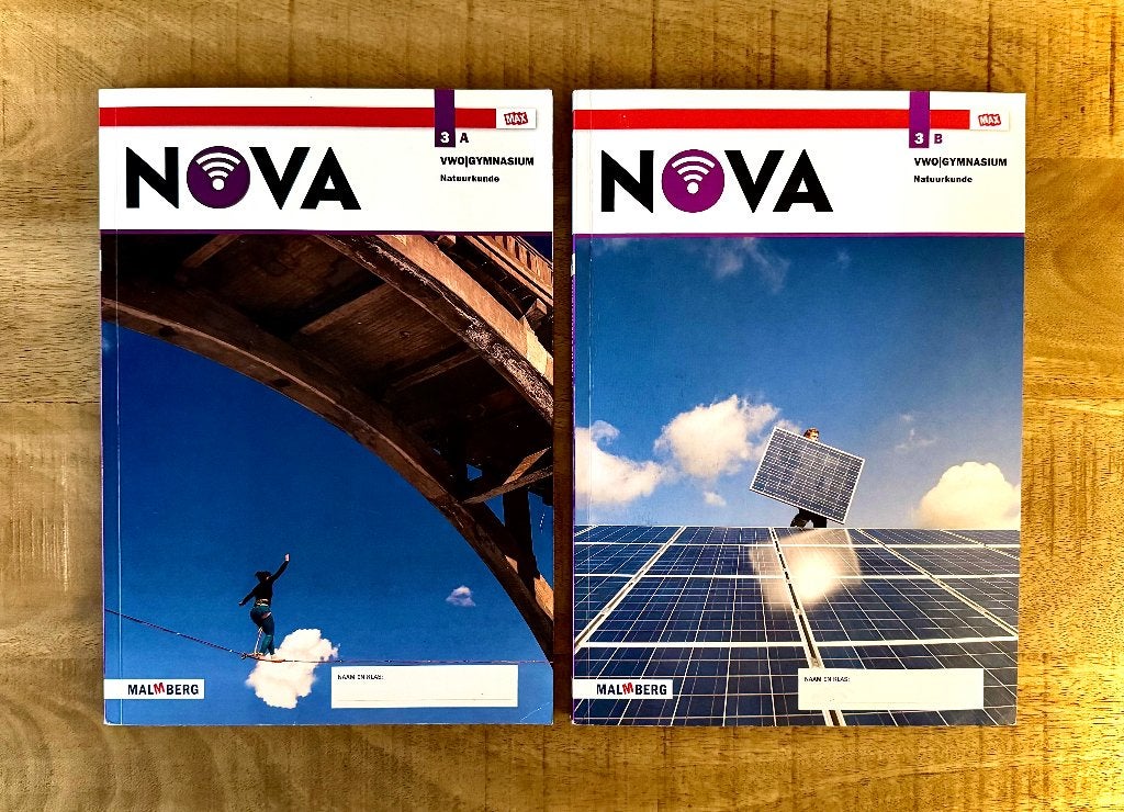 Nova Natuurkunde 3 VWO Deel 3A en Deel 3B. Boeken Max Editie, VWO, Natuurkunde, Malmberg, Ophalen of Verzenden
