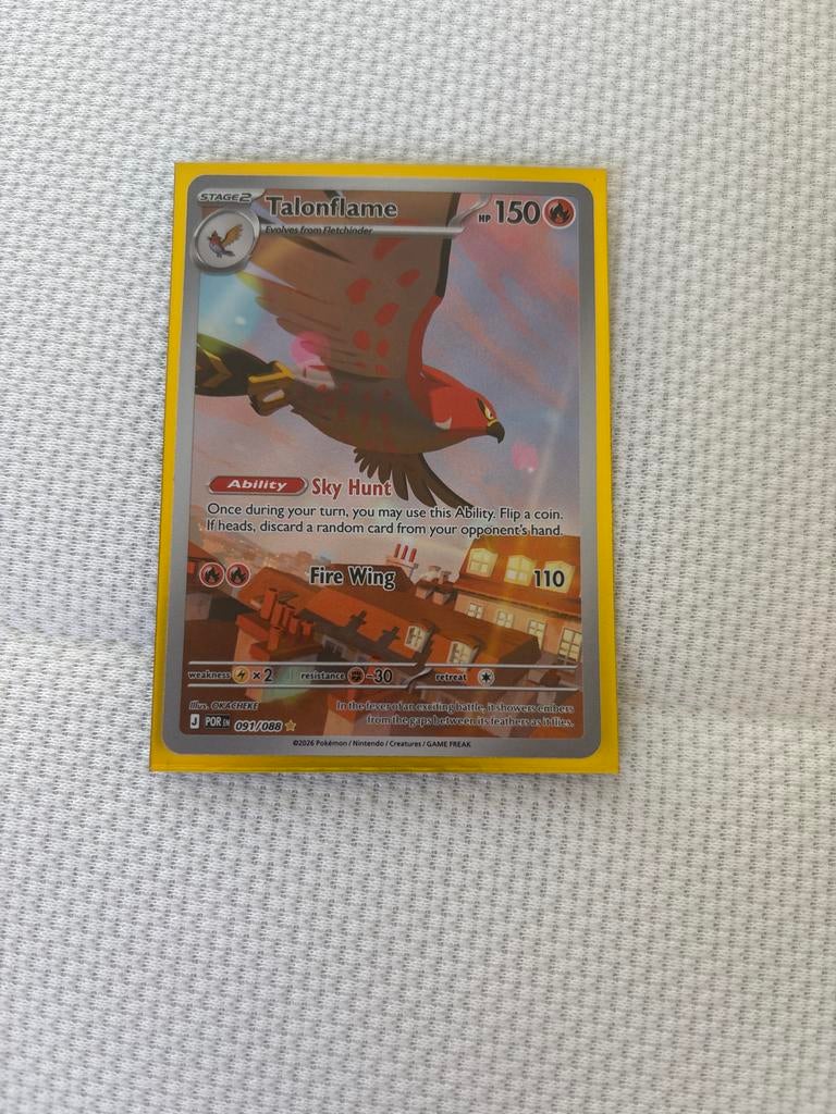 Pokémon Kaart: Talonflame (021/088) - Zo goed als nieuw, Ophalen of Verzenden, Zo goed als nieuw, Losse kaart