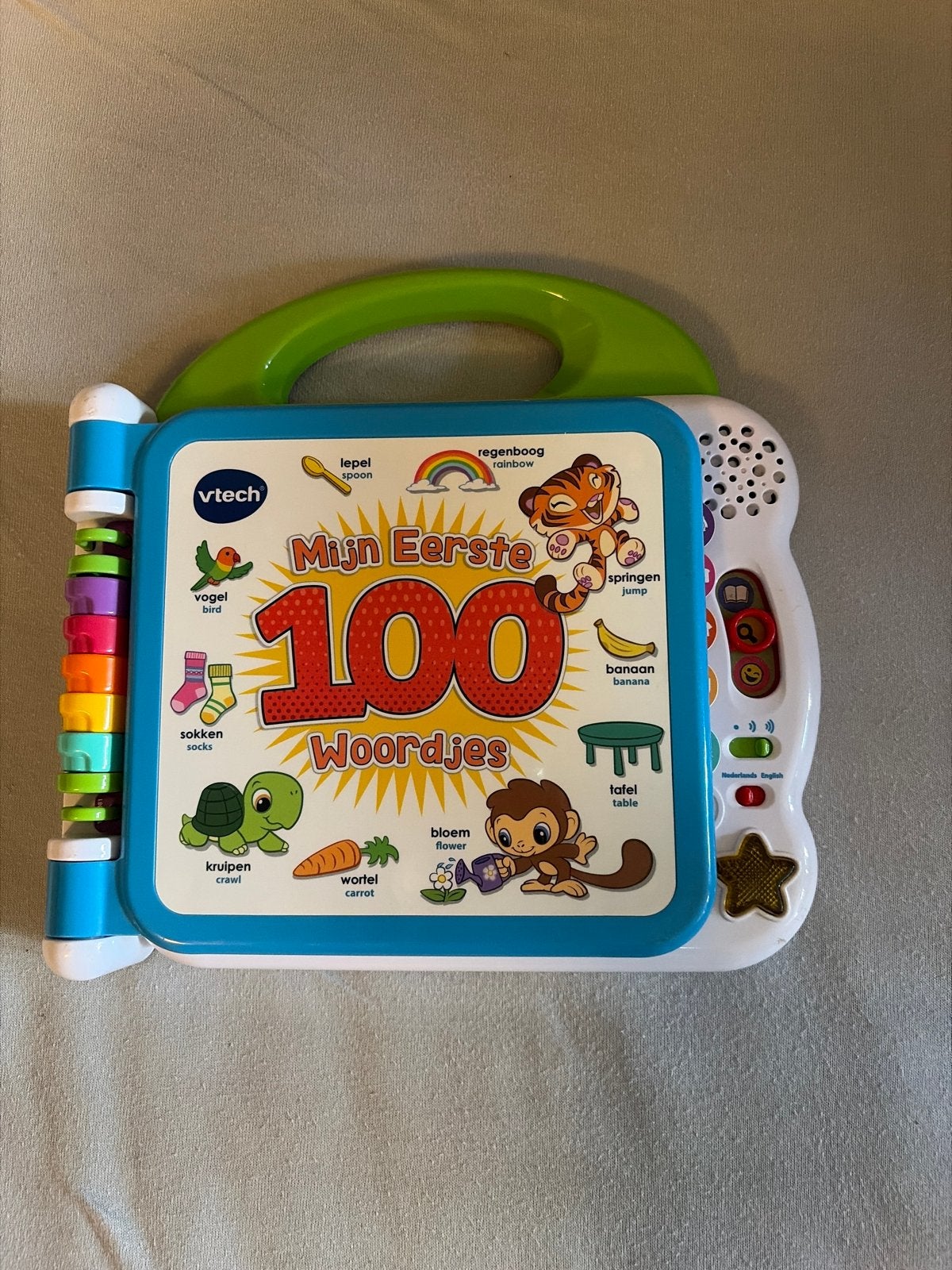 VTech Mijn Eerste 100 Woordjes - Interactief Leerboek, Ophalen of Verzenden, Gebruikt, 6 maanden tot 2 jaar