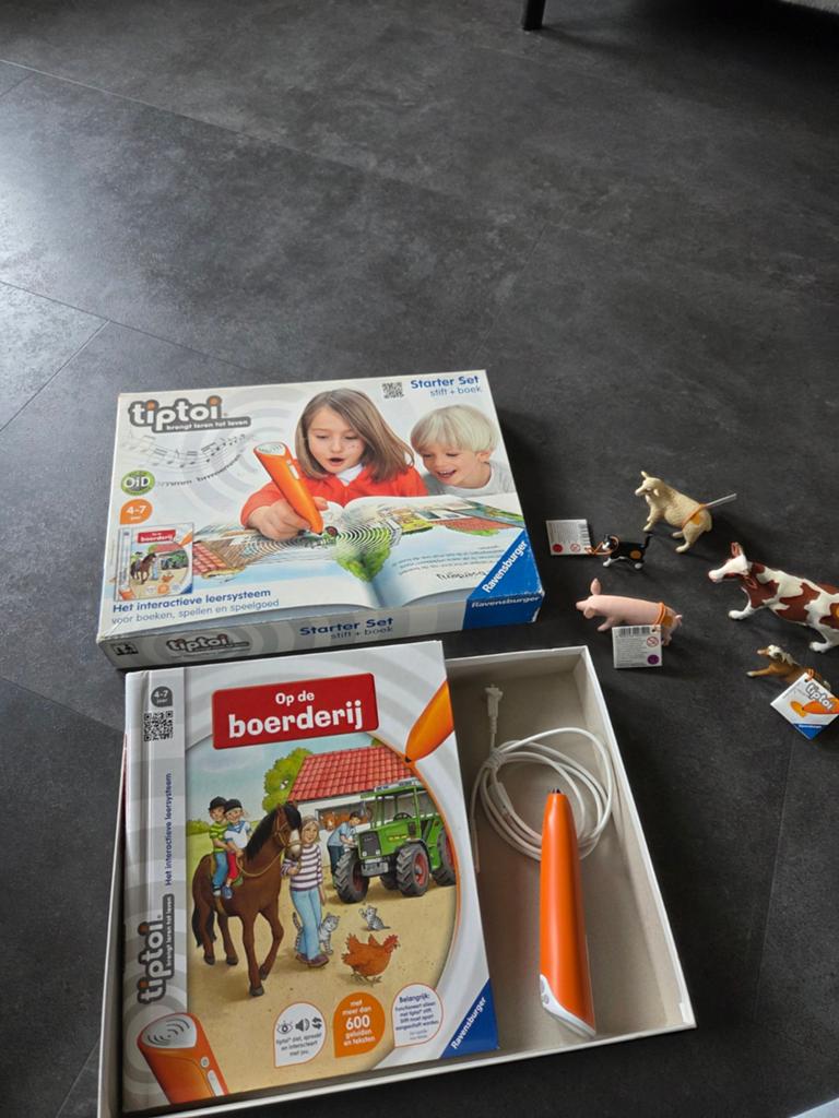 Tiptoi - Starter set + dieren, Ophalen of Verzenden, Gebruikt
