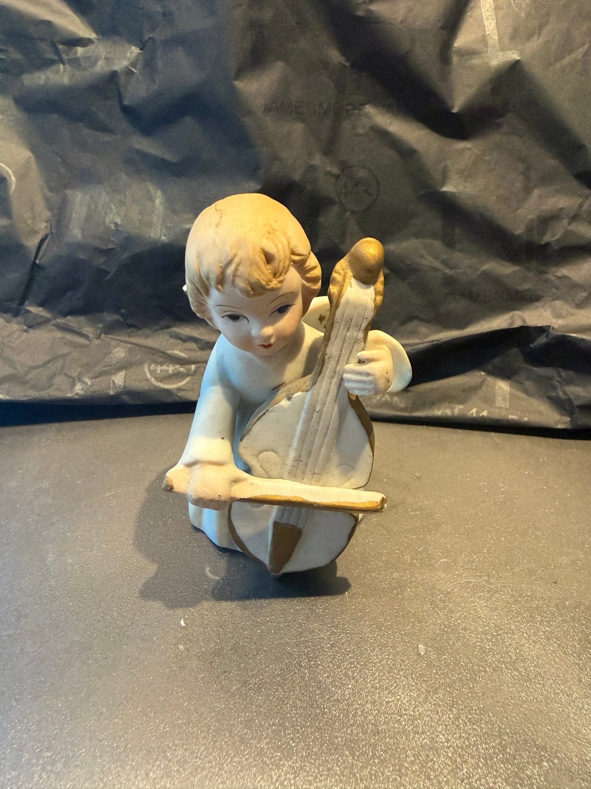 Lefton Engel 1986 Porselein Biscuit - 8,5 cm hoog, Antiek en Kunst, Ophalen of Verzenden