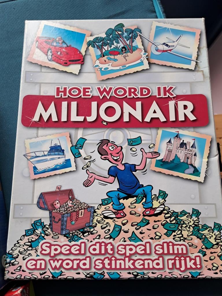 Hoe word ik Miljonair? Bordspel - Word stinkend rijk!, Hobby en Vrije tijd, Gezelschapsspellen | Bordspellen, Ophalen of Verzenden