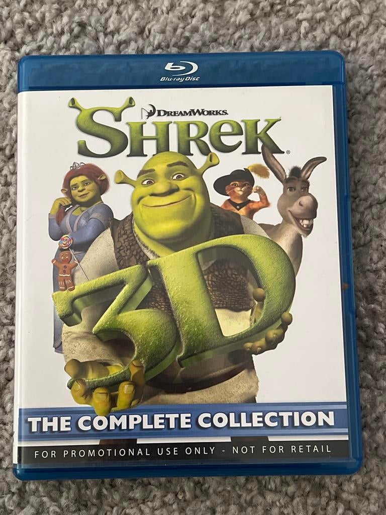Complete Shrek collectie Blu-ray 3D - Nederlands gesproken, Ophalen of Verzenden, Gebruikt, Tekenfilms en Animatie