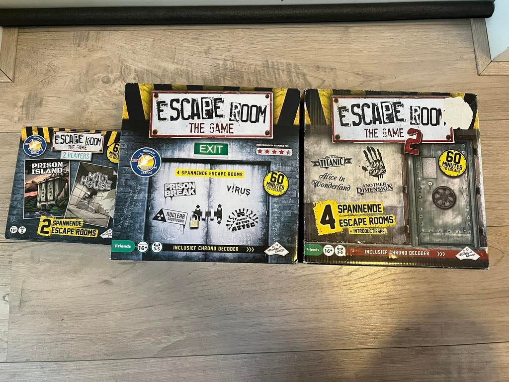 Bordspel Escape Room, Hobby en Vrije tijd, Gezelschapsspellen | Bordspellen, Ophalen of Verzenden, Zo goed als nieuw