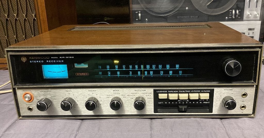 Kenwood KR-5150 AM/FM stereo receiver, Gebruikt, Ophalen, Overige merken, Minder dan 60 watt