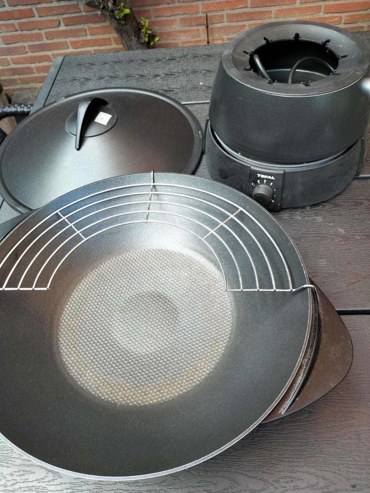 Wok en fondue pan . elektrische, Ophalen