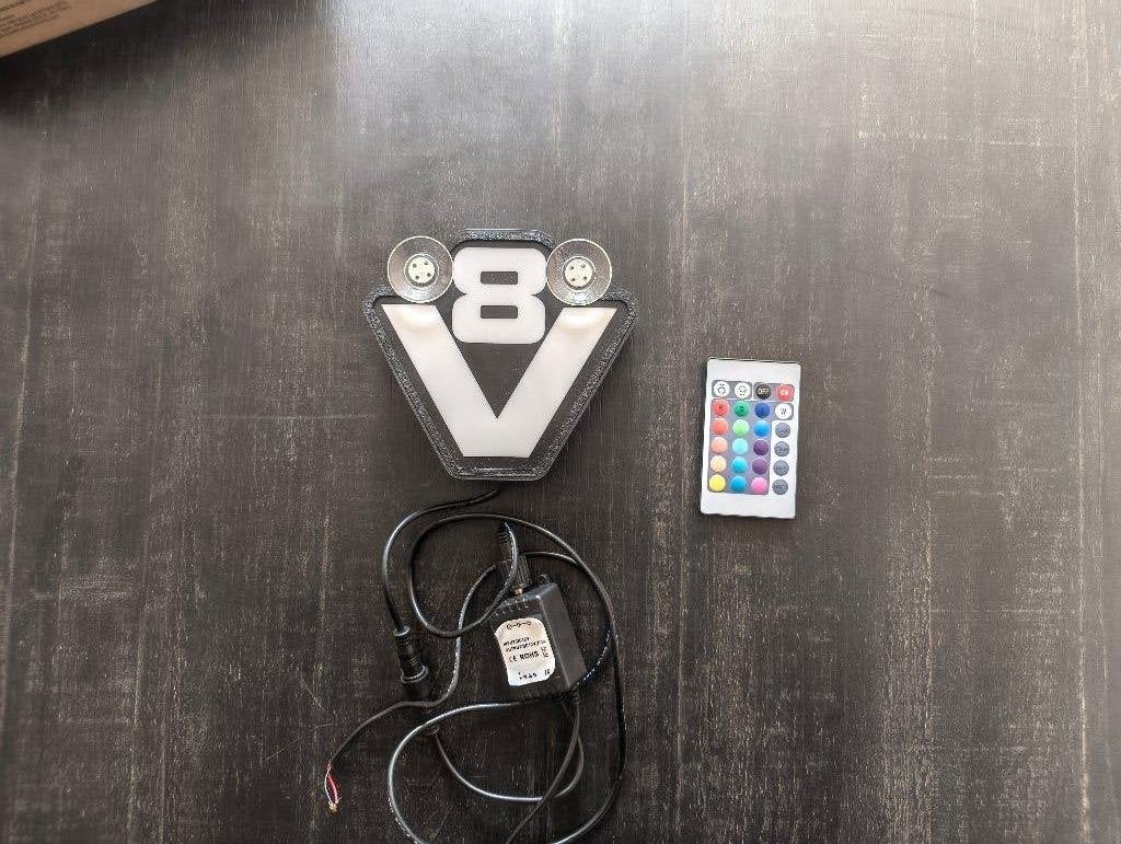 Scania V8 classic logo LED custom made, Ophalen of Verzenden, Gebruikt, Scania, Verlichting