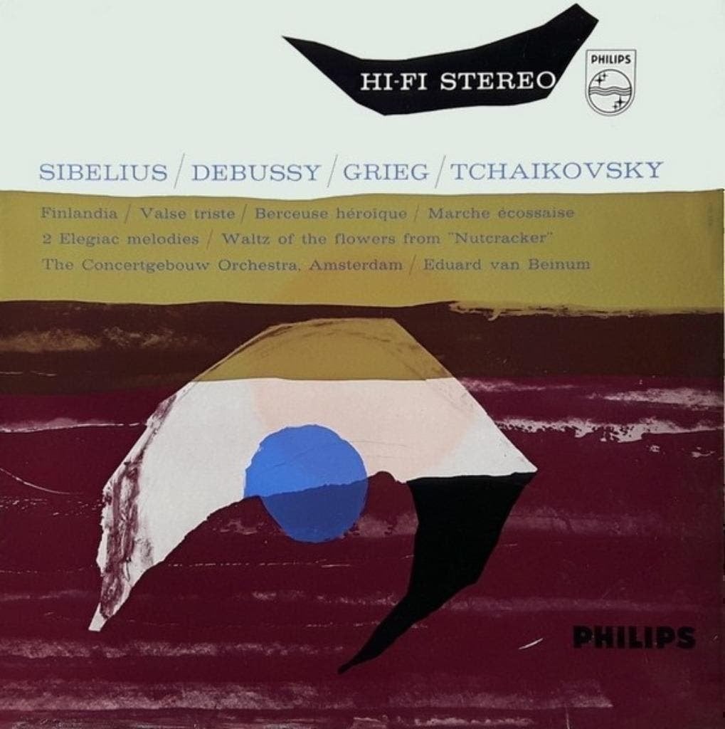 Sibelius-Debussy-Grieg-Tschaikowsky Eduard van Beinum HiFi, Kamermuziek, Ophalen of Verzenden, Zo goed als nieuw, 12 inch
